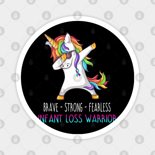 Brave Strong Fearless Infant Loss Support Infant Loss Awareness Gifts Magnet by ThePassion99